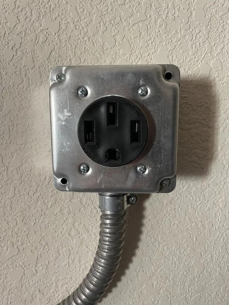 NEMA 14-50 outlet installed for Smart Home Electrical in Algood
